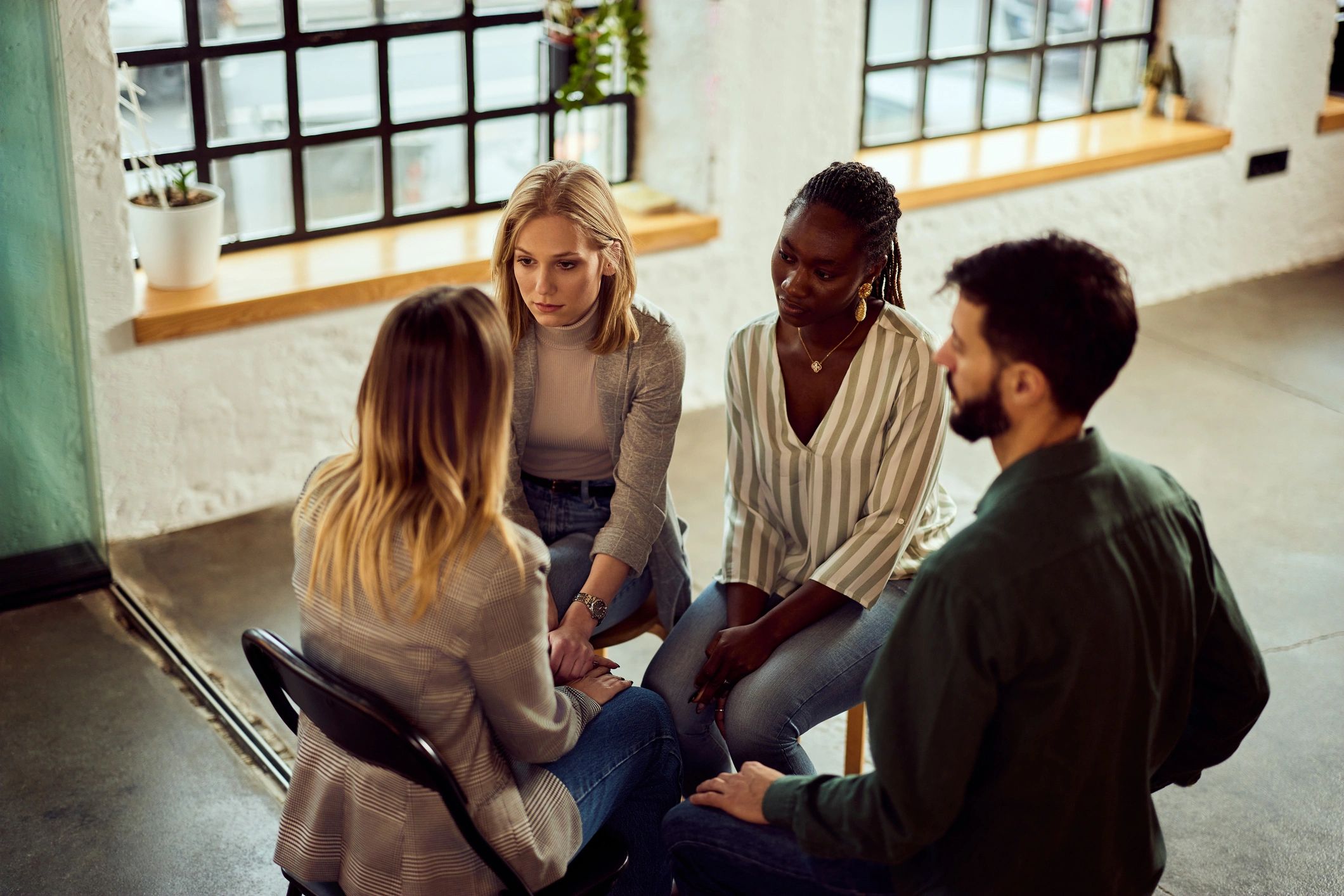 leaders in peer support circle